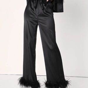 Lulus Pajama Pants - Black - Sz M (NWT)